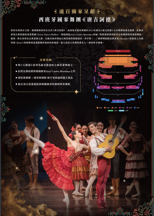 遠百獨家呈獻西班牙國家舞團《唐吉訶德》